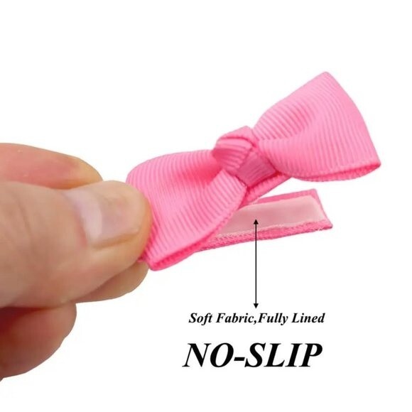 New 20 Pcs Boutique Tiny Baby Hair Bows Clips for Baby Girls Toddlers Decor - Picture 3 of 6